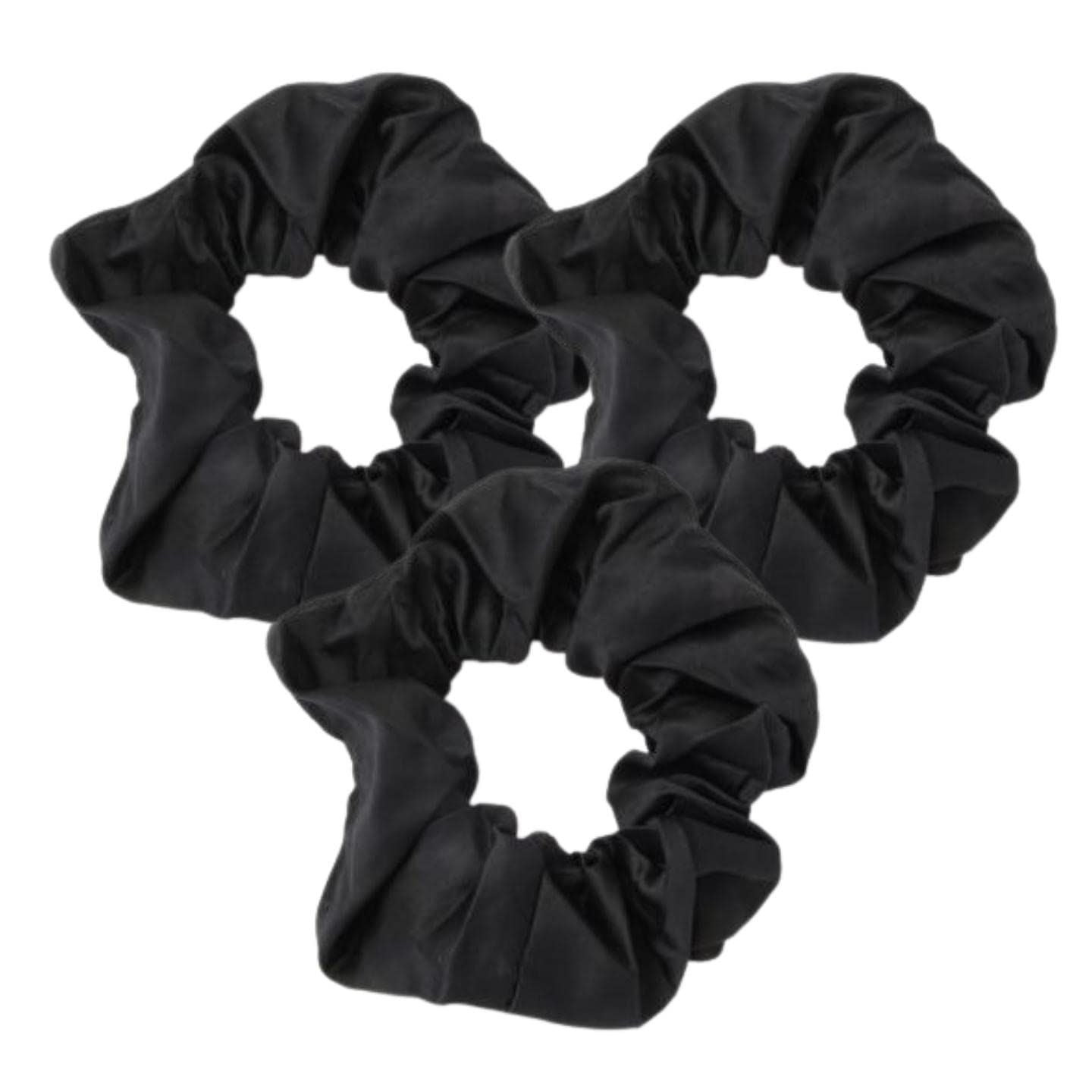 3pc Satin Hair Scrunchies for Women & Girls, Hair Accessories for Women, Hair Bobbles, Hair Ties, Hair Elastics, Ponytail Holders, Hair Styling Accessories